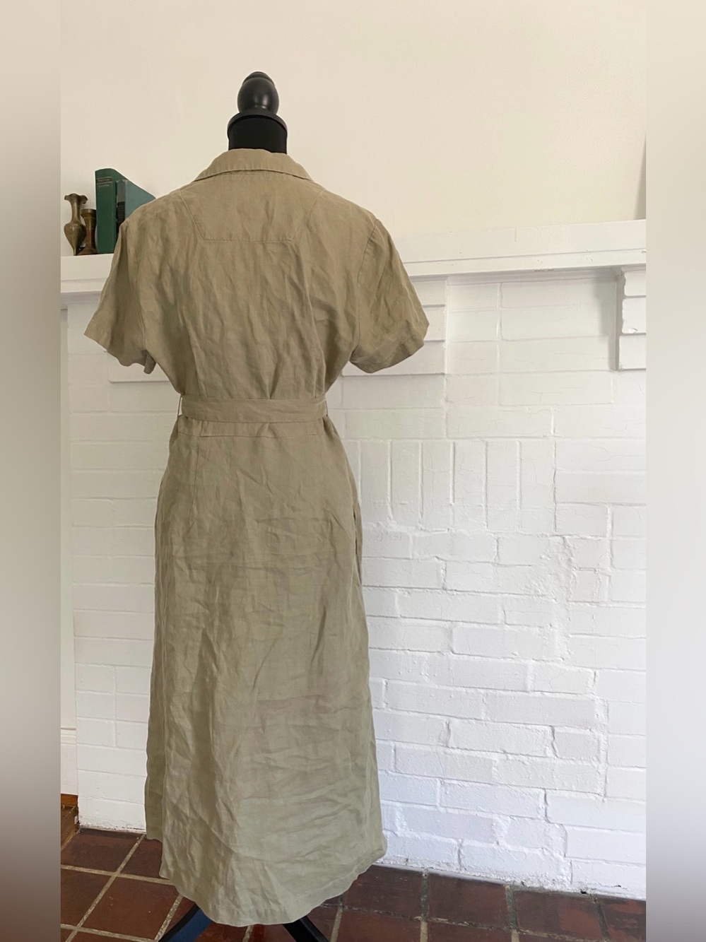 Quince 100% European Linen Button Front Dress - Picture 4 of 8